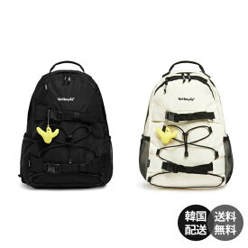 【韓国】Mark Gonzales マークゴンザレス リュック バックパック 27L 大容量 軽量 丈夫 サインロゴ ベルトデザイン 韓国ファッション ストリート スケーター 通学 通勤 旅行 部活 学生 遠足 登山 カジュアル 人気ブランド【Mark Gonzales】