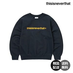 �y�؍��zthisisneverthat �f�B�X�C�Y�l�o�[�U�b�g TLogo Crewneck �N���[�l�b�N �X�E�F�b�g �g���[�i�[ T�V���c ���� �l�C�r�[ ���F �R�b�g��100% �X�g���[�g�t�@�b�V���� �؍��X�g���[�g �r�b�O�V��