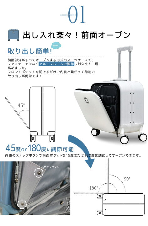 楽天市場】SSサイズ スーツケース 32L ミニ キャリーケース フロント 