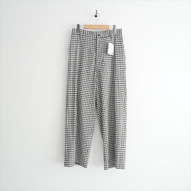 2025SS Drawing Numbers ドローイングナンバーズ ミックスリネンノータックワイドパンツ 38 DNZ1051302A00032605-0612【中古】