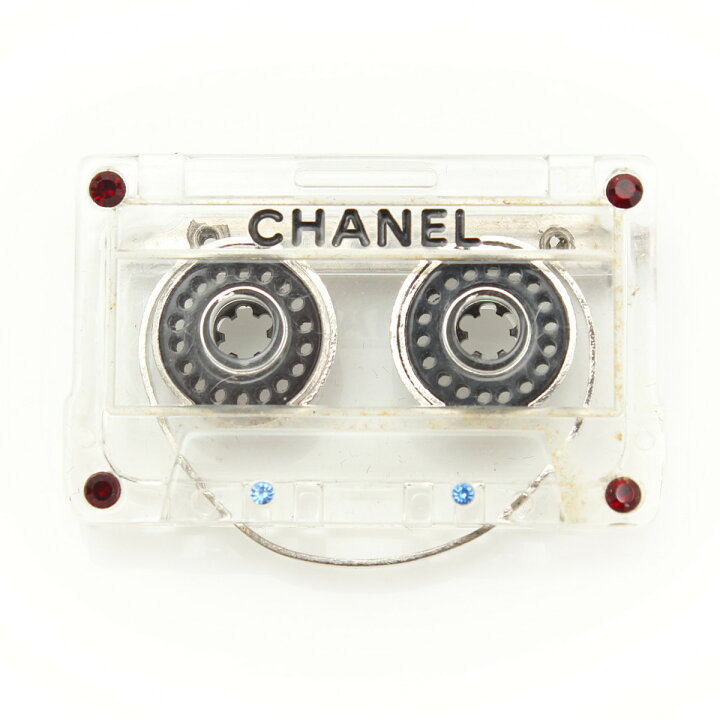 楽天市場】【シャネル】Chanel 04P カセットテープ ブローチ クリア 