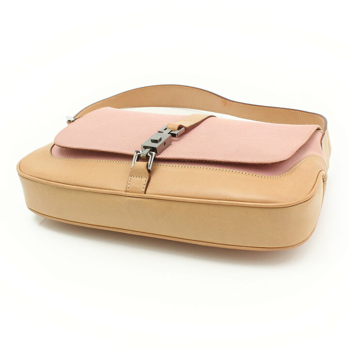 楽天市場】【グッチ】Gucci ジャッキー キャンバス レザー ワン 