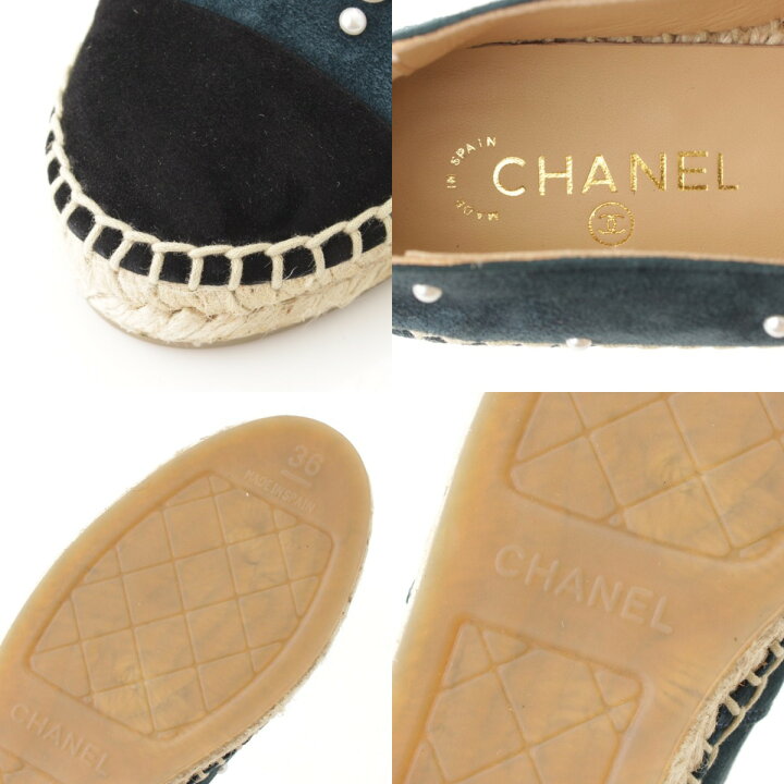 楽天市場】【シャネル】Chanel パール ココマーク エスパドリーユ 