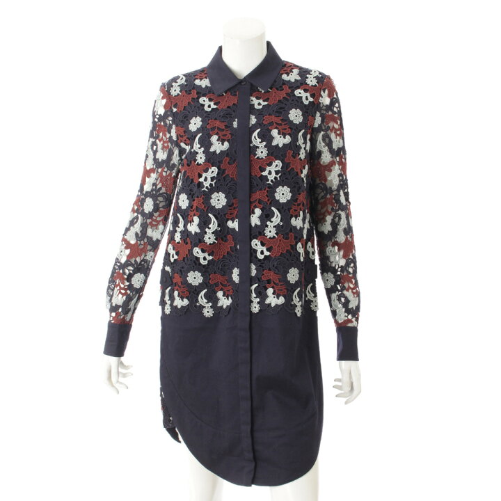 楽天市場】【トリーバーチ】Tory Burch 花柄 長袖 レース ワンピース 