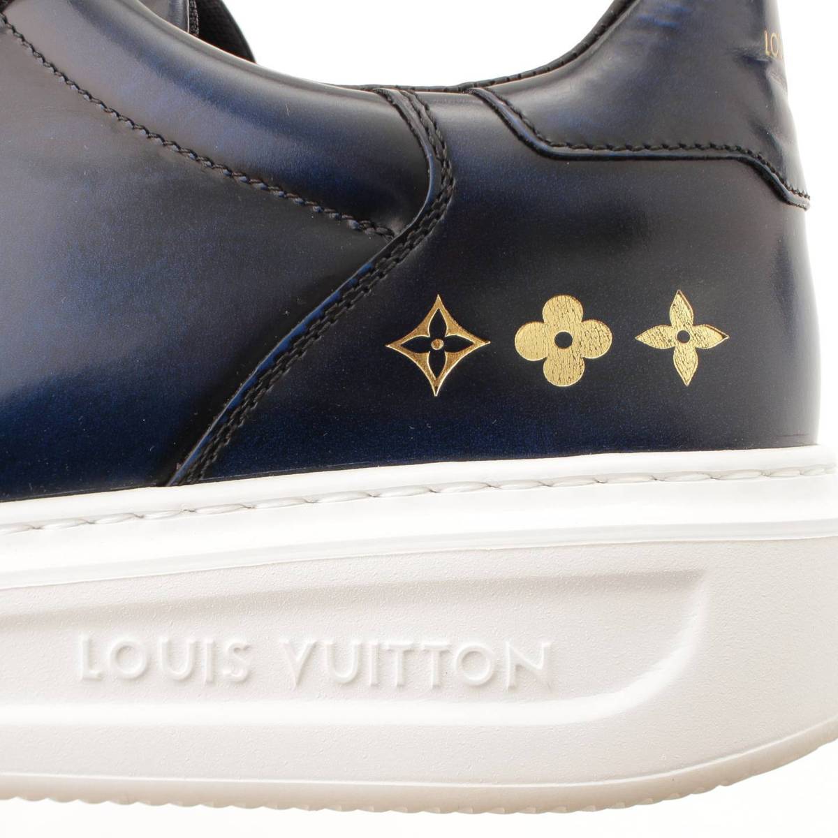 【ルイヴィトン】Louis Vuitton　メンズ ビバリーヒルズライン スニーカー ネイビー 7 【中古】【鑑定済・正規品保証】88822 |  retro