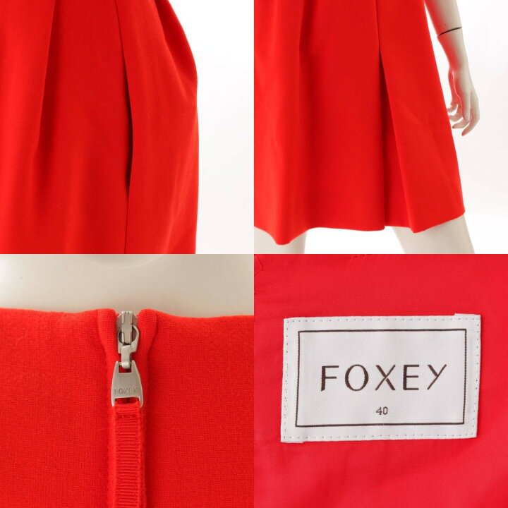 楽天市場】【フォクシー】Foxey ベルト付きワンピース 34910 レッド 40 