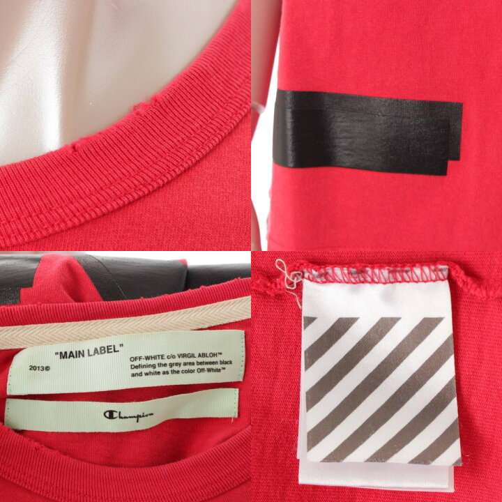 楽天市場】【オフホワイト】Off-White チャンピオンコラボ Tシャツ 