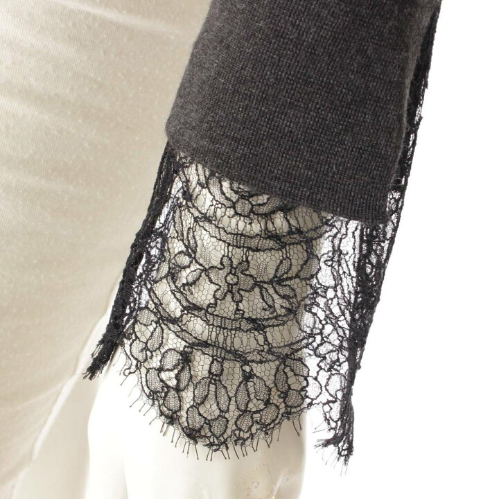 楽天市場】【フォクシー】Foxey 袖レース Vネック ニット トップス  