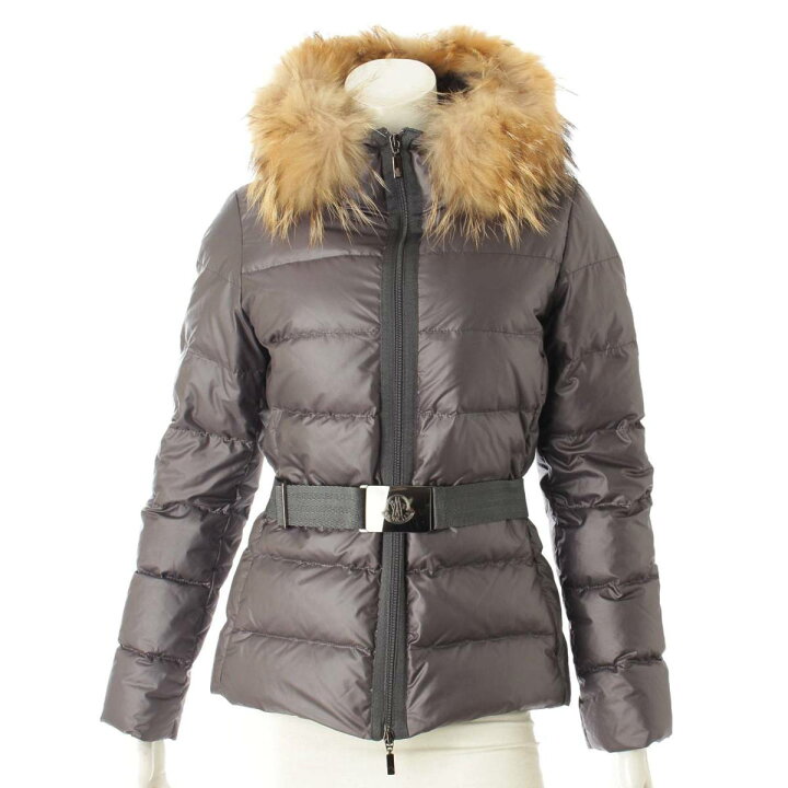 楽天市場】【モンクレール】Moncler ANGERS ベルト付き ファー付き 