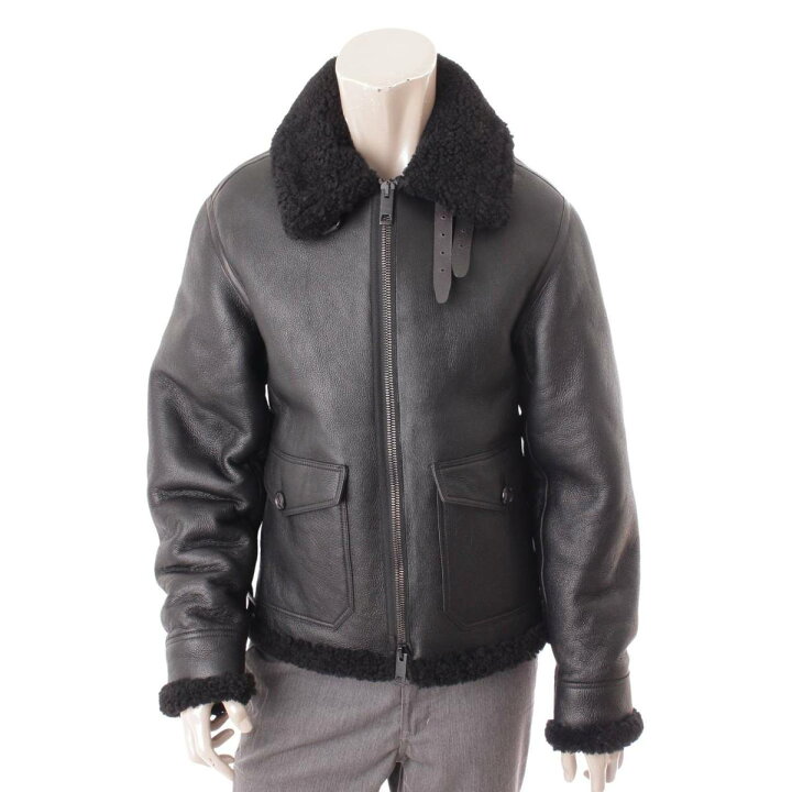 楽天市場 バーバリー ブリット Burberry Brit メンズ ムートン B 3 フライトジャケット ブルゾン ブラック S 中古 鑑定済 正規品保証 Retro