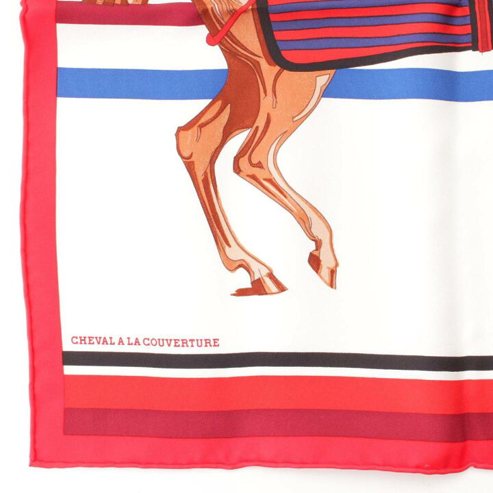 楽天市場】【エルメス】Hermes カレ40 シルクスカーフ Cheval a la  