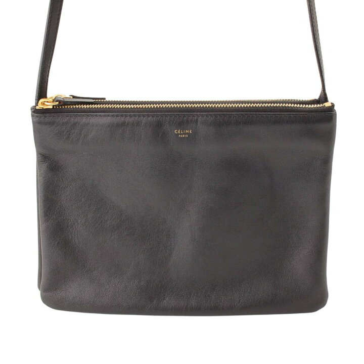 楽天市場】【セリーヌ】Celine トリオ ラージ レザー ショルダーバッグ 