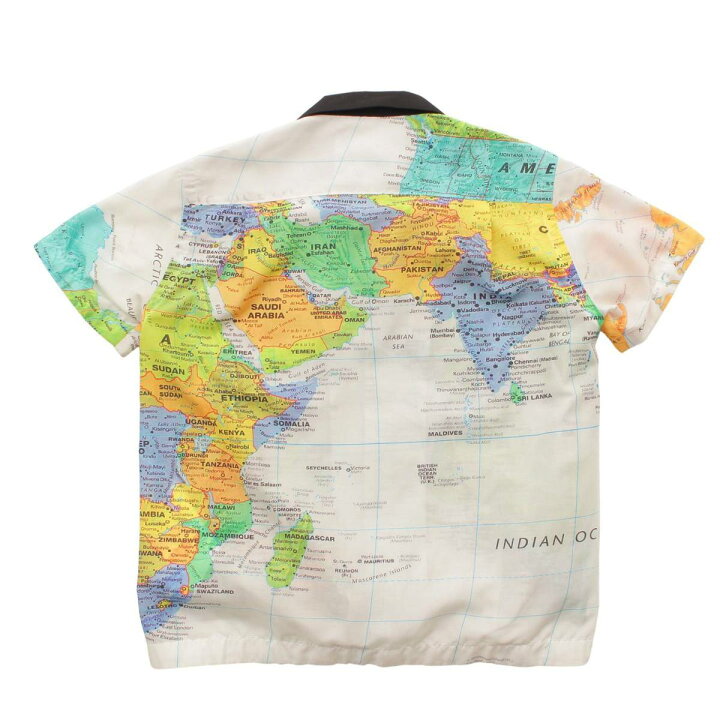 楽天市場】【サカイ】sacai 20SS 世界地図柄 半袖シャツ オープン 