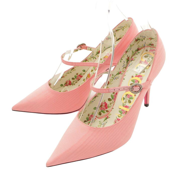 楽天市場】【グッチ】Gucci ポインテッドトゥ 花柄 フローラル ヒール 