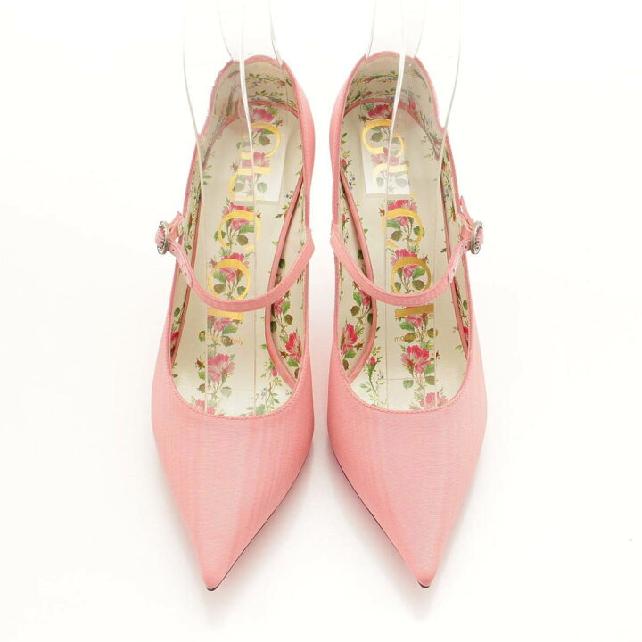 楽天市場】【グッチ】Gucci ポインテッドトゥ 花柄 フローラル ヒール 