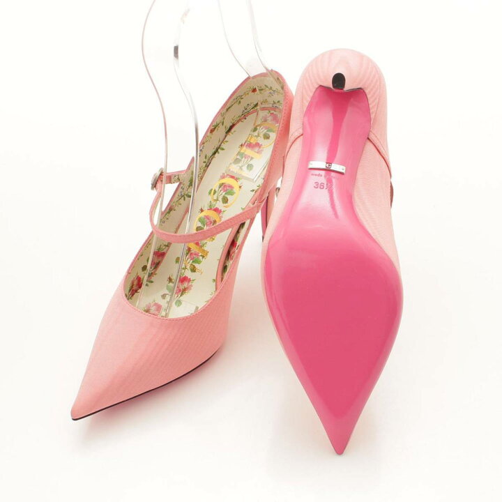 楽天市場】【グッチ】Gucci ポインテッドトゥ 花柄 フローラル ヒール 