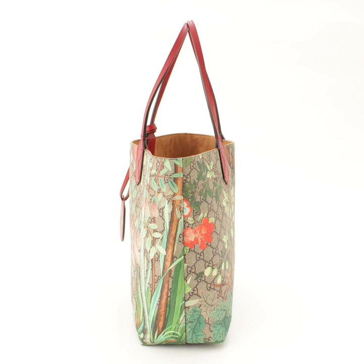 楽天市場】【グッチ】Gucci ティアン GGスプリーム トートバッグ 鳥 総  