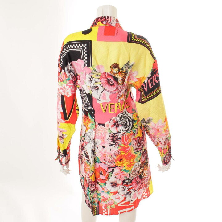 楽天市場】【ヴェルサーチ】Versace シルク メデューサボタン シャツ 