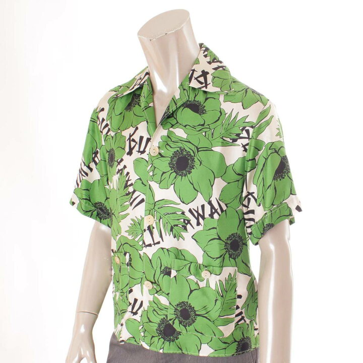 楽天市場 グッチ Gucci メンズ シルク 花柄 半袖トップス ボウリング シャツ グリーン 44 中古 鑑定済 正規品保証 Retro 楽天市場 グッチ Gucci メンズ シルク 花柄 半袖トップス ボウリング シャツ グリーン 44 中古 鑑定済 正規品保証 Retro
