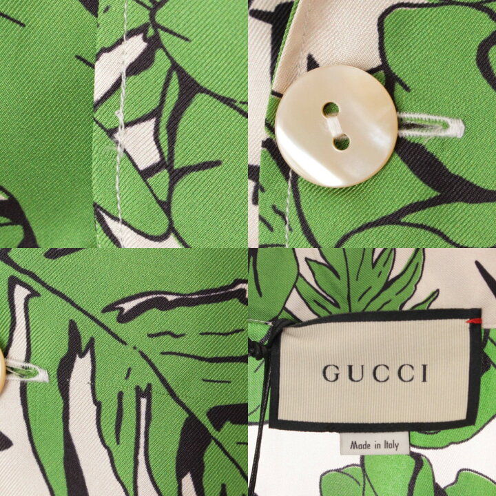楽天市場】【グッチ】Gucci メンズ シルク 花柄 半袖トップス 