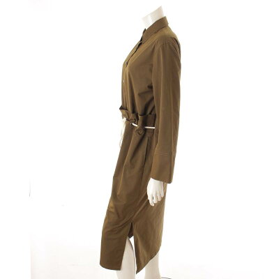 楽天市場 アドーア Adore 18ss ベルトリボンドライシャツワンピース 531 カーキ 38 中古 鑑定済 正規品保証 Retro