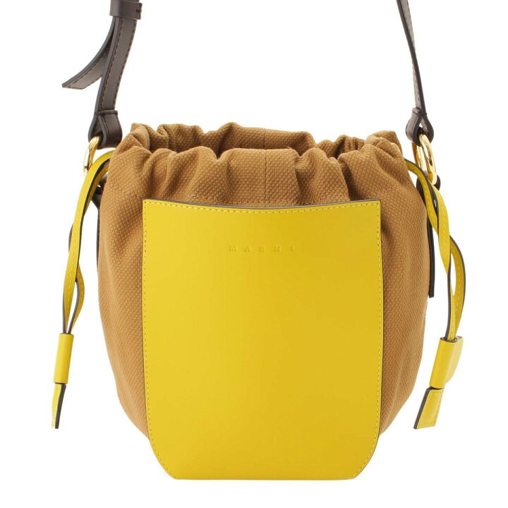 楽天市場】【マルニ】Marni gusset ドローストリング ショルダーバッグ 
