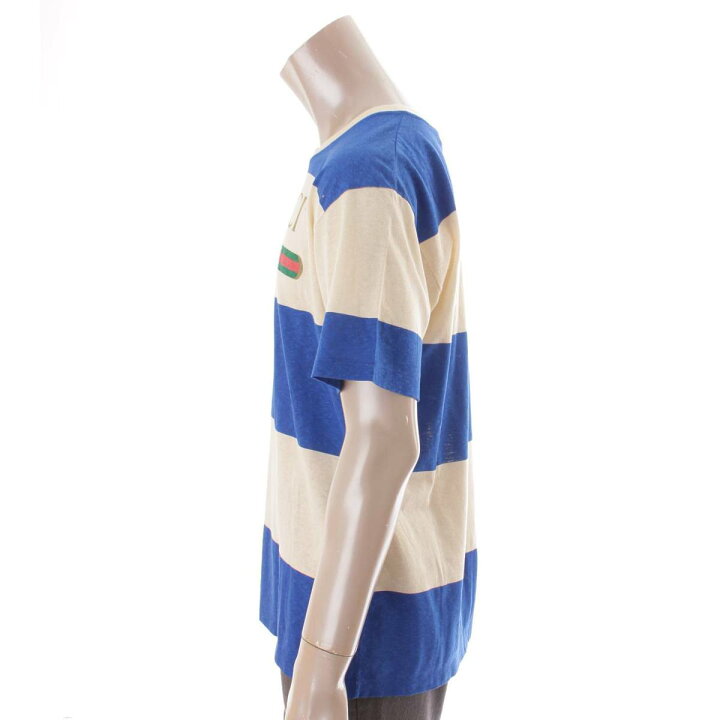 楽天市場】【グッチ】Gucci 20SS ロゴ ボーダー Tシャツ トップス 