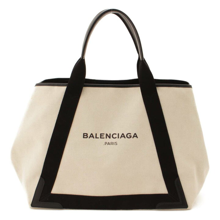 楽天市場】【バレンシアガ】Balenciaga ネイビーカバス M キャンバス  