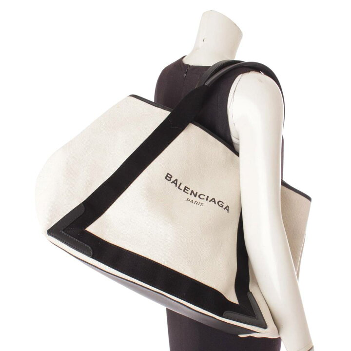 楽天市場】【バレンシアガ】Balenciaga ネイビーカバス M キャンバス  