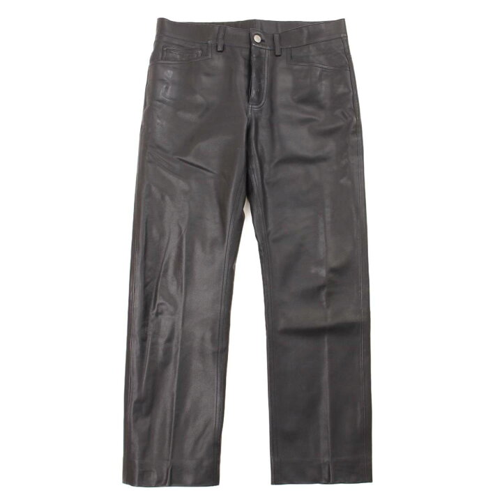 楽天市場】【エルメス】Hermes セリエボタン レザー ストレート パンツ  