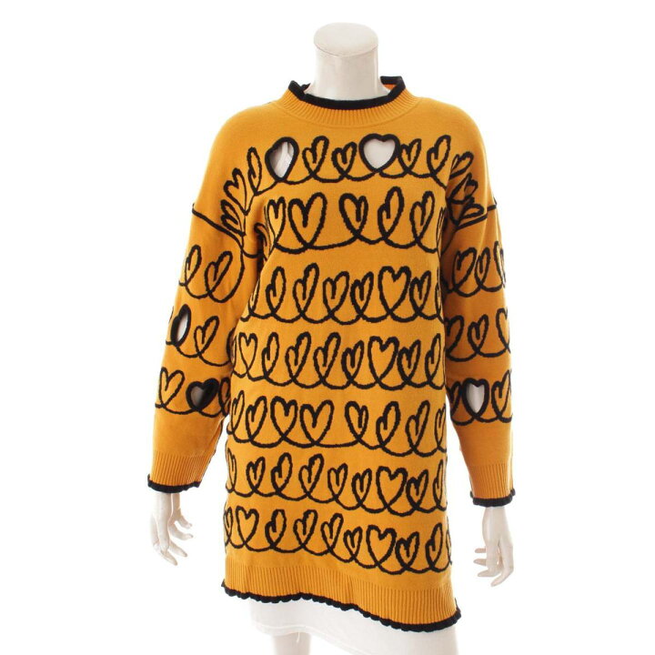 楽天市場】【フェンディ】Fendi ハート柄 ウール ニット ワンピース  