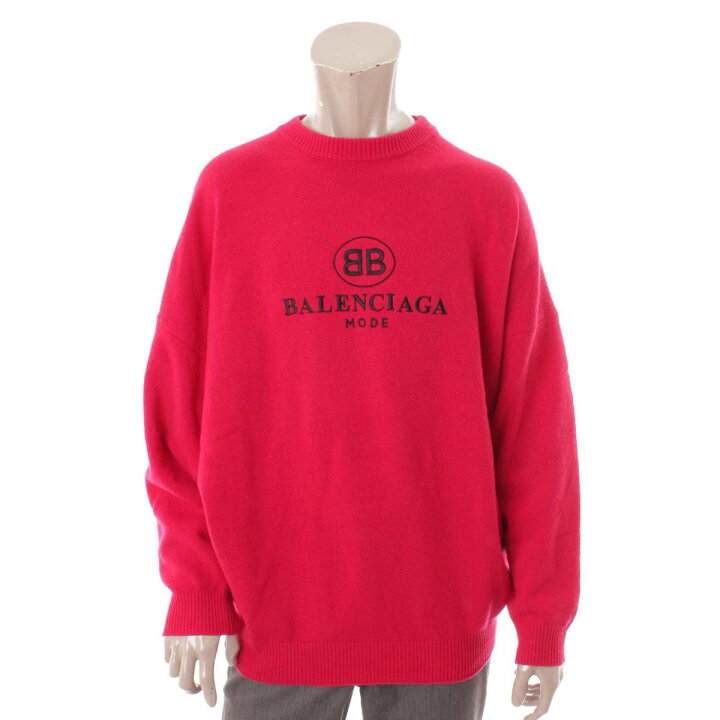 楽天市場】【バレンシアガ】Balenciaga カシミヤ混 ロゴエンブロイ  