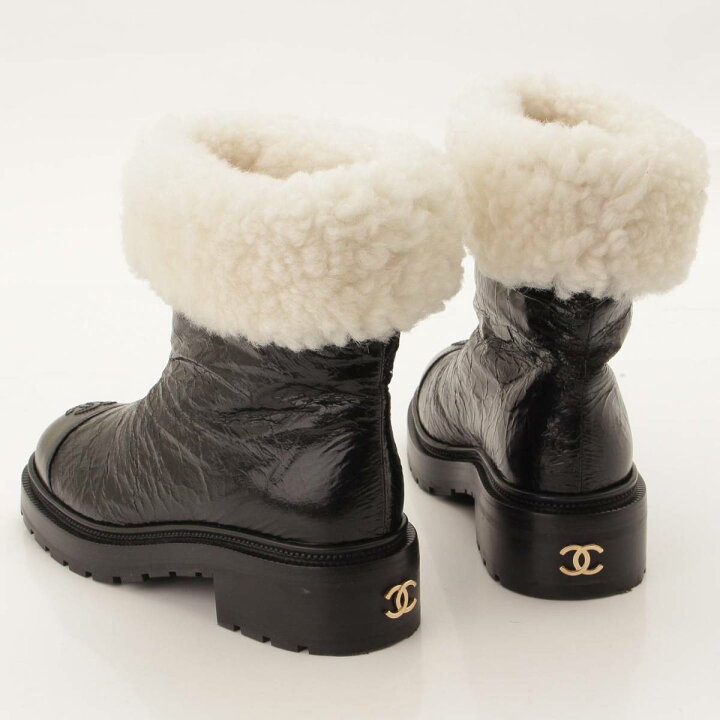 楽天市場】シャネル Chanel 20AW ココネージュ ムートンブーツ G36265 