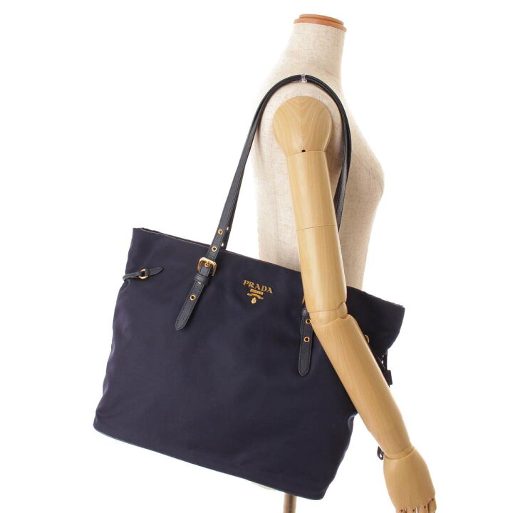 楽天市場】【プラダ】Prada テスートナイロン レザー トートバッグ  