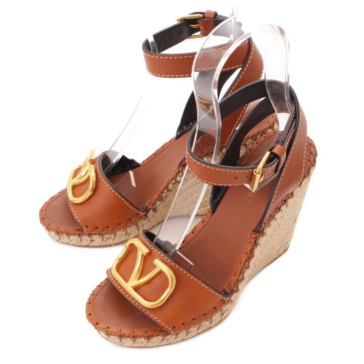 楽天市場】【ヴァレンティノ】Valentino V LOGO レザー ウェッジソール 