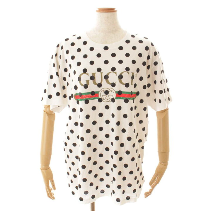 楽天市場】【グッチ】Gucci シェリーライン ドット柄 Tシャツ 