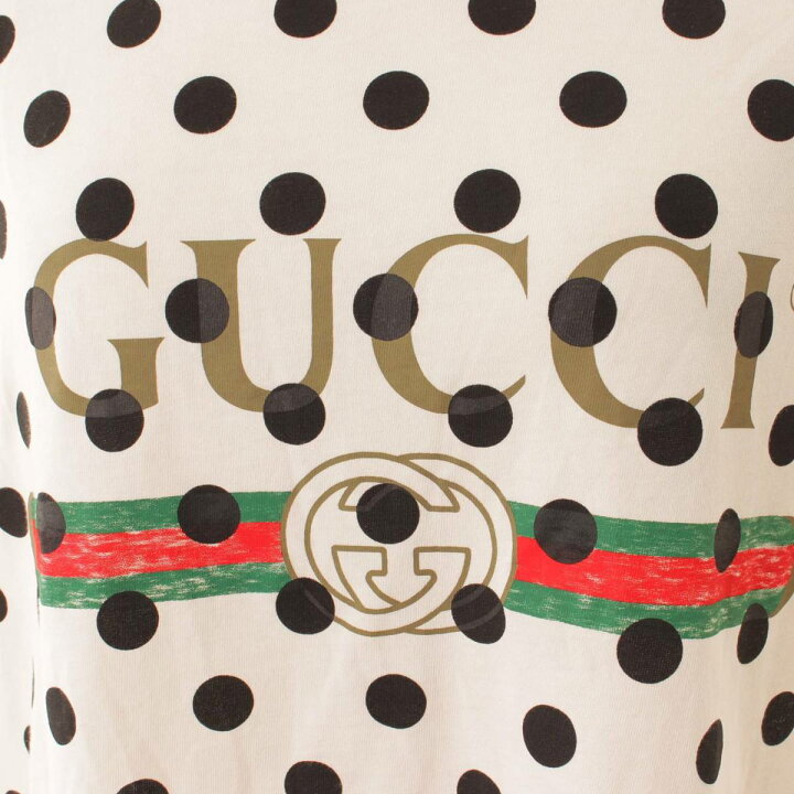 楽天市場】【グッチ】Gucci シェリーライン ドット柄 Tシャツ 