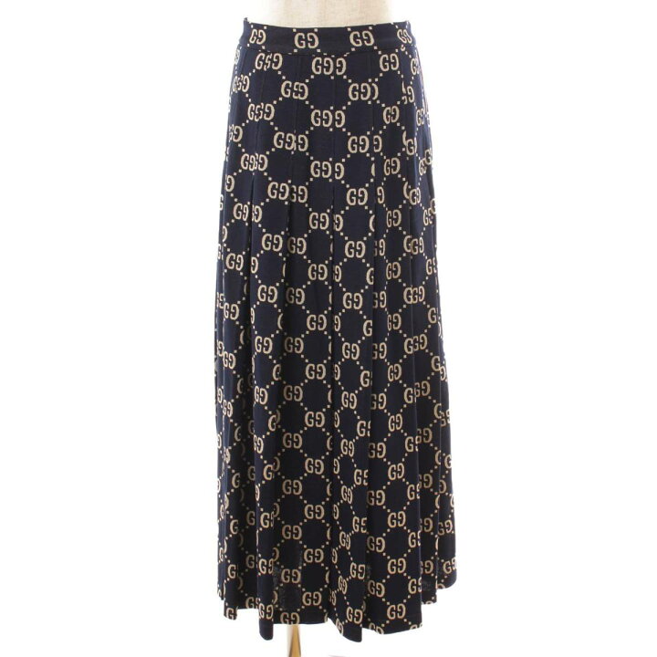 正規品レア新品未使用19SS GUCCI GGパターン ウール ロングスカート 