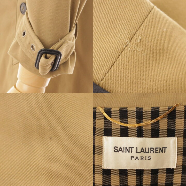 楽天市場】【サンローラン】SAINT LAURENT 15年 トレンチ コート  