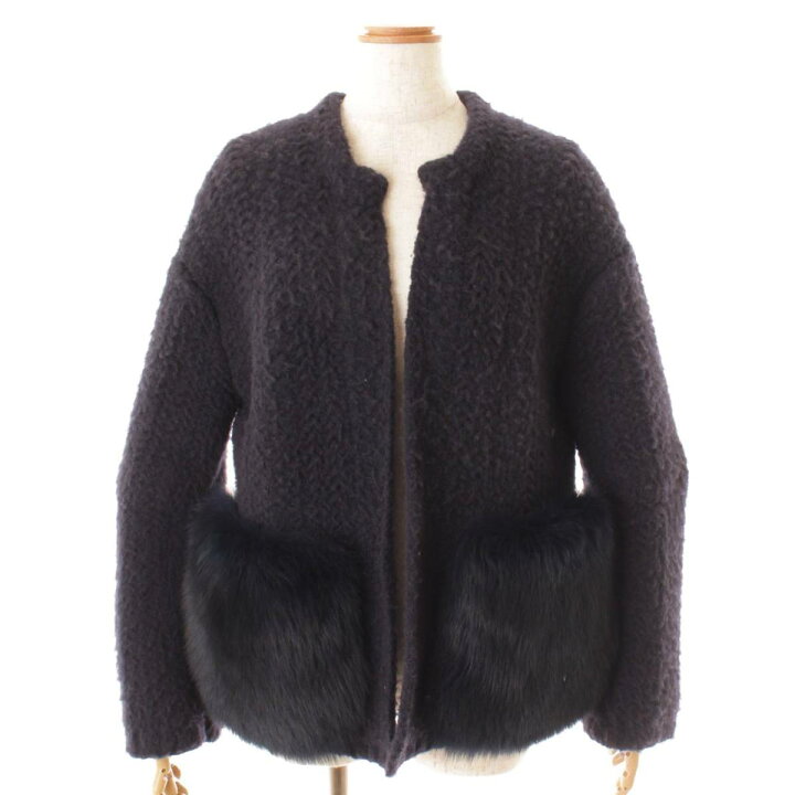 楽天市場】【ドゥロワー】DRAWER フォックスファーポケット ノーカラー  