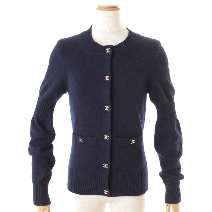 楽天市場】【シャネル】Chanel ターンロック カシミヤ カーディガン  