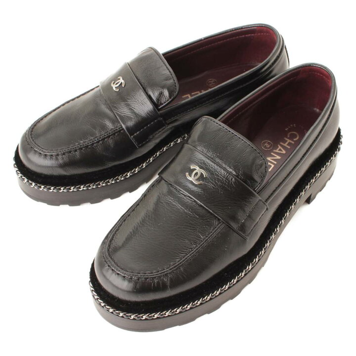 楽天市場】【シャネル】Chanel 17B ココマーク レザー チェーン  
