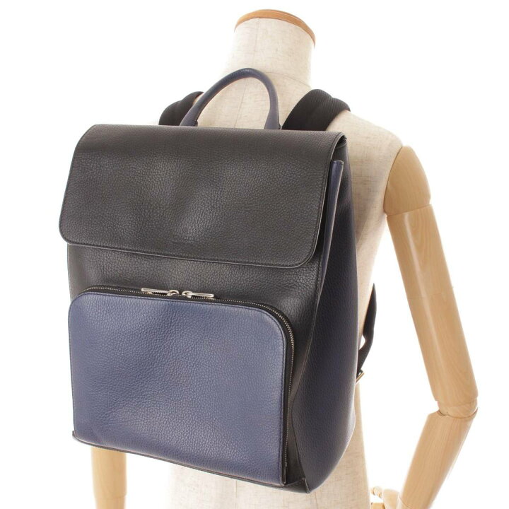 楽天市場】【グッチ】Gucci バイカラー スクエア レザー バックパック 