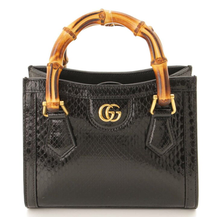 楽天市場】【グッチ】Gucci ダイアナ ミニ パイソン トートバッグ 2way 