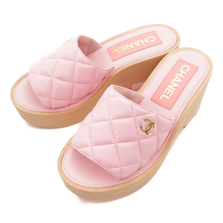 楽天市場】【シャネル】Chanel ココマーク マトラッセ サンダル 