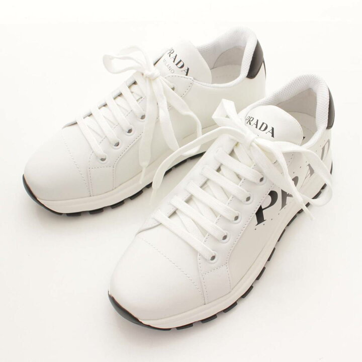 楽天市場】【プラダ】Prada ロゴ レザー ローカット スニーカー 1E597M 