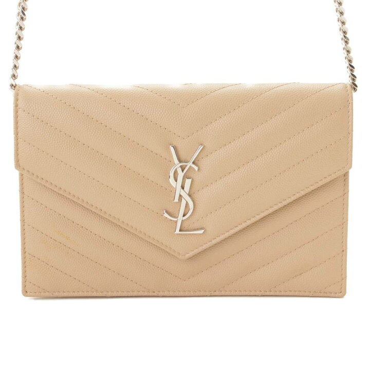 楽天市場】【サンローラン】SAINT LAURENT モノグラム レザー チェーン 