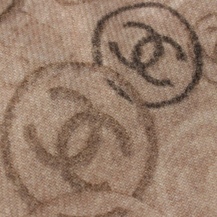 楽天市場】【シャネル】Chanel ココマーク ロゴ 総柄 カシミヤ 大判 