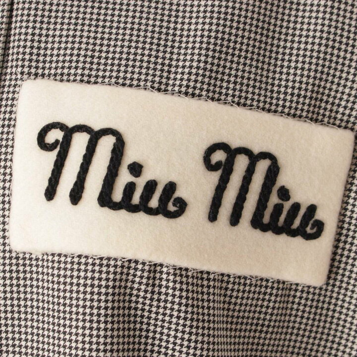 楽天市場】【ミュウミュウ】Miu Miu 21AW ハウンドトゥース チェック 