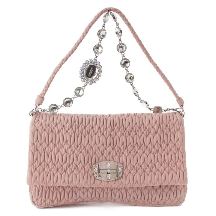 楽天市場】【ミュウミュウ】Miu Miu ナッパクリスタル 2WAY ショルダー 